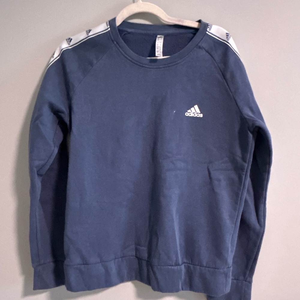 Adidas Men's Navy Crewneck Sweater